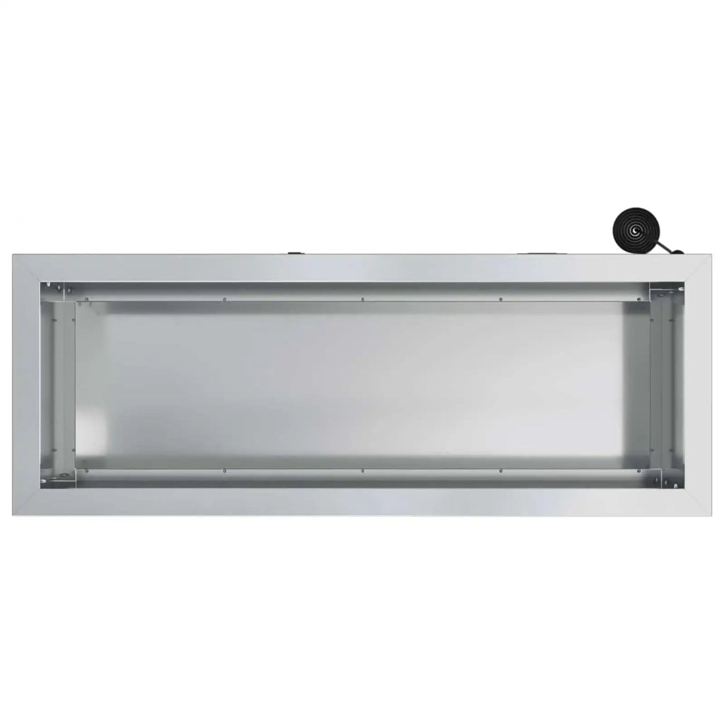 Fioriera da giardino con LED Argento 30 x 80 x 30 cm 8008108