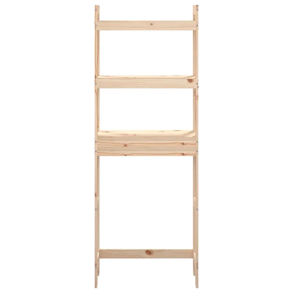 Rastrelliera da Bagno 63x26x171 cm in Legno Massello di Pino 824658