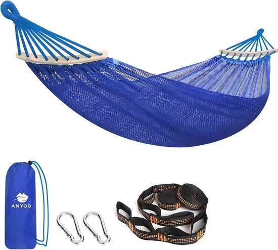 Hangmat con estensioni - ideale per esterno e interno - 1 pezzo - respirante