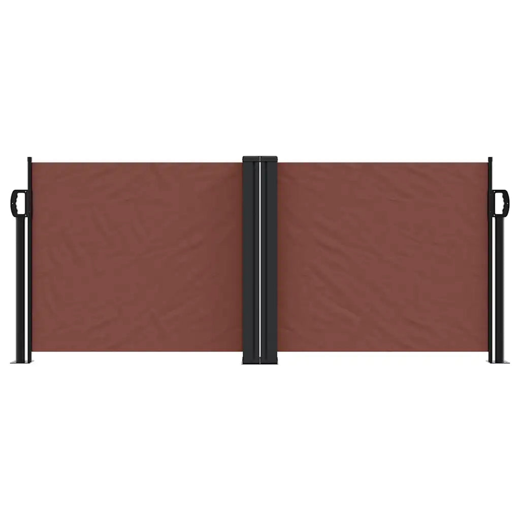 Tenda da Sole Laterale Retrattile Marrone 100x1000 cm