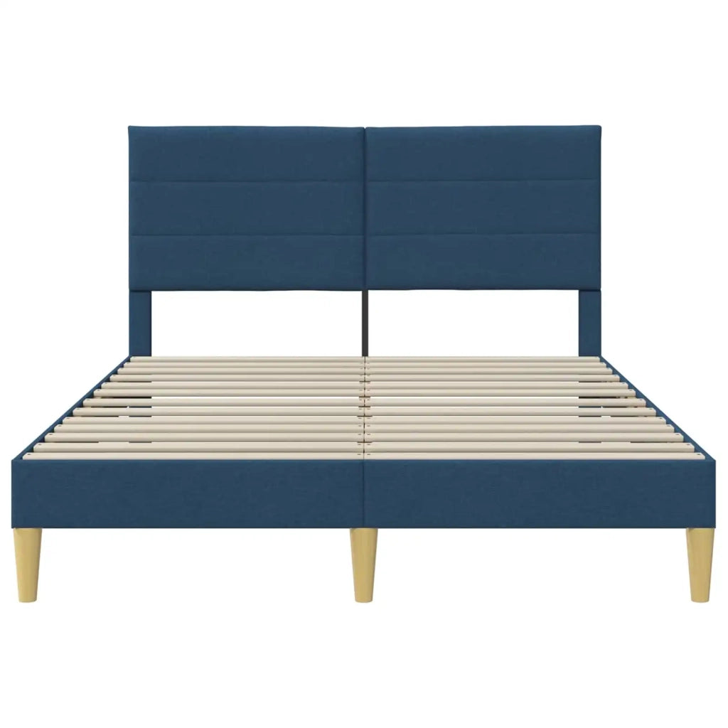 Struttura del letto con testiera Blu 120 x 200 cm Tessuto 42027581