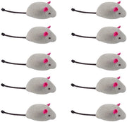 Giocattoli per gatti in peluche - 10 pezzi - giocattoli per animali domestici - peluche sicura per gatti - giocattoli per gatti - peluche morbida