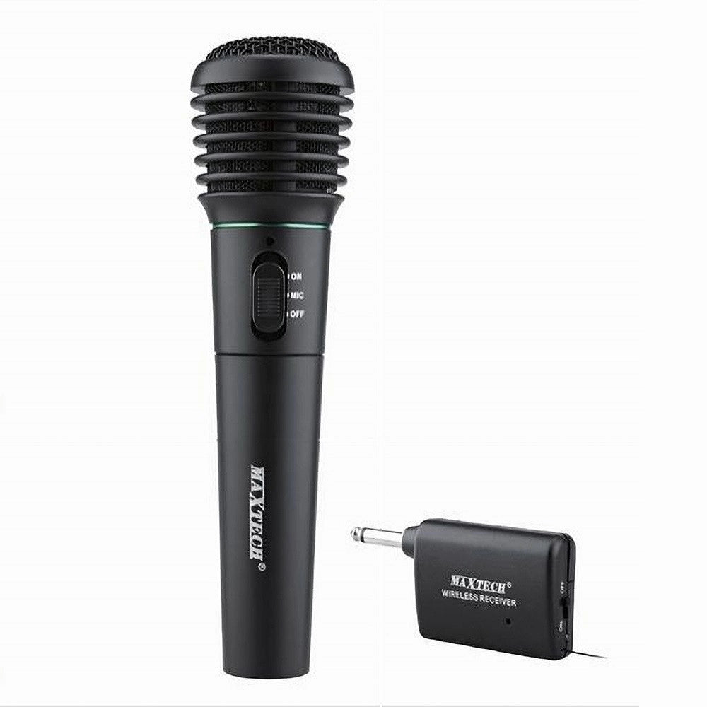 Trade Shop - Microfono Wireless Portatile Unidirezionale Con Ricevitore Karaoke Mic-07 Ktv-8.3 -