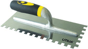 Utilia FRATTAZZO DENTATO A DESTRA MOD. USA cm. 12x28 Dentatura mm.10x10 5.00 pz