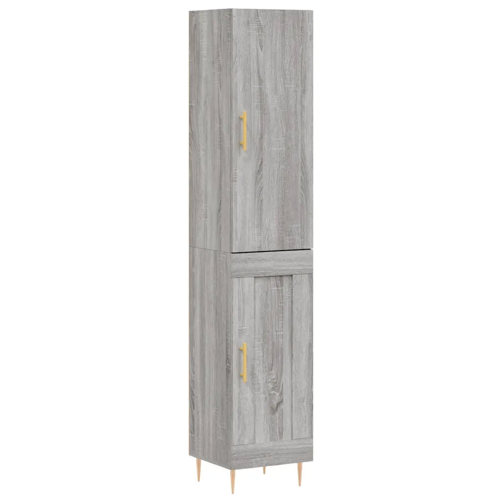Credenza Grigio Sonoma 34,5x34x180 cm in Legno Multistrato 3199103