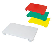 TAGLIERE CON FERMI PROFESSIONALI PER ALIMENTI CM. 80X40X3 BIANCO