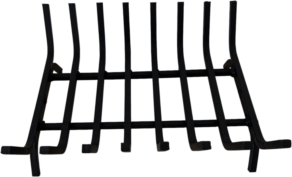 Portalegna in Ferro per Camino, 40x35x16 cm, Nero, Struttura Robusta 12 mm, Made in Italy