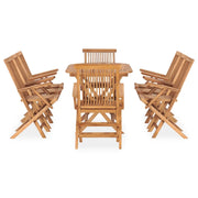 Set da Pranzo da Giardino 9 pz Pieghevole in Massello di Teak 3059971