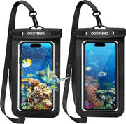 Custodia universale impermeabile per iPhone 14 - nuoto in acqua - con cordoncino - IPX8 - fino a 17 cm - 2 pezzi