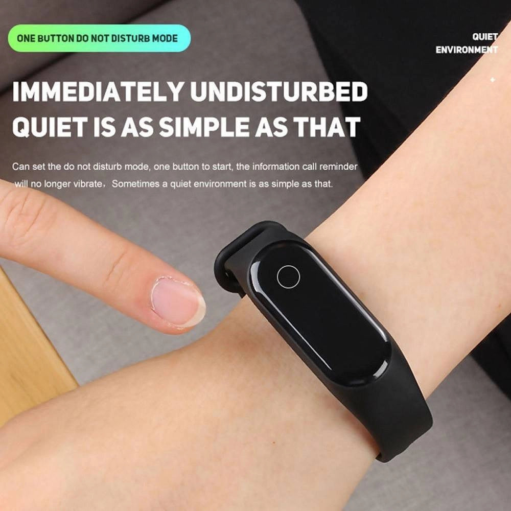 Trade Shop - Smartwatch Bracciale Orologio Smart Bluetooth Cardiofrequenzimetro Oled Mi3 -