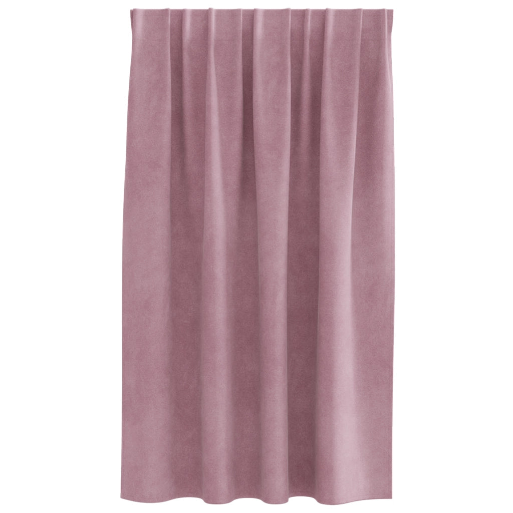 Tende oscuranti  con nastro superiore 2 pezzi in velluto rosa scuro