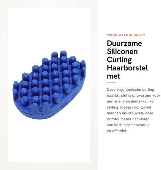 Borsetta per capelli con design ergonomico - Siliconica - Anticrinite - Riccioli/Ondulazioni - Per uomini/donne - 12 x 7 x 4 cm