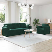 Set di divani 2 pcs Verde Scuro 228 x 78 x 80 cm Velluto