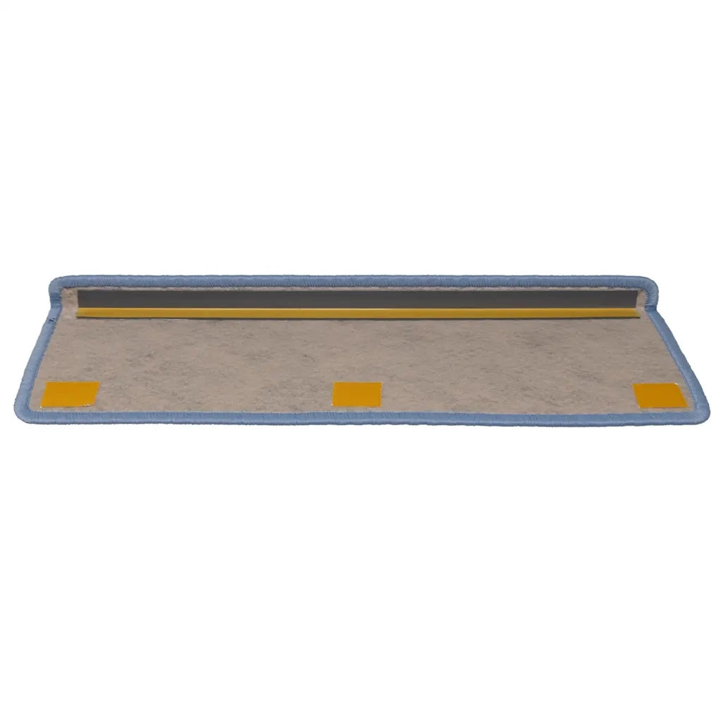 Tappeti Autoadesivi per Scale Aspetto Sisal 30pz 65x21x4 cm Blu 3365886