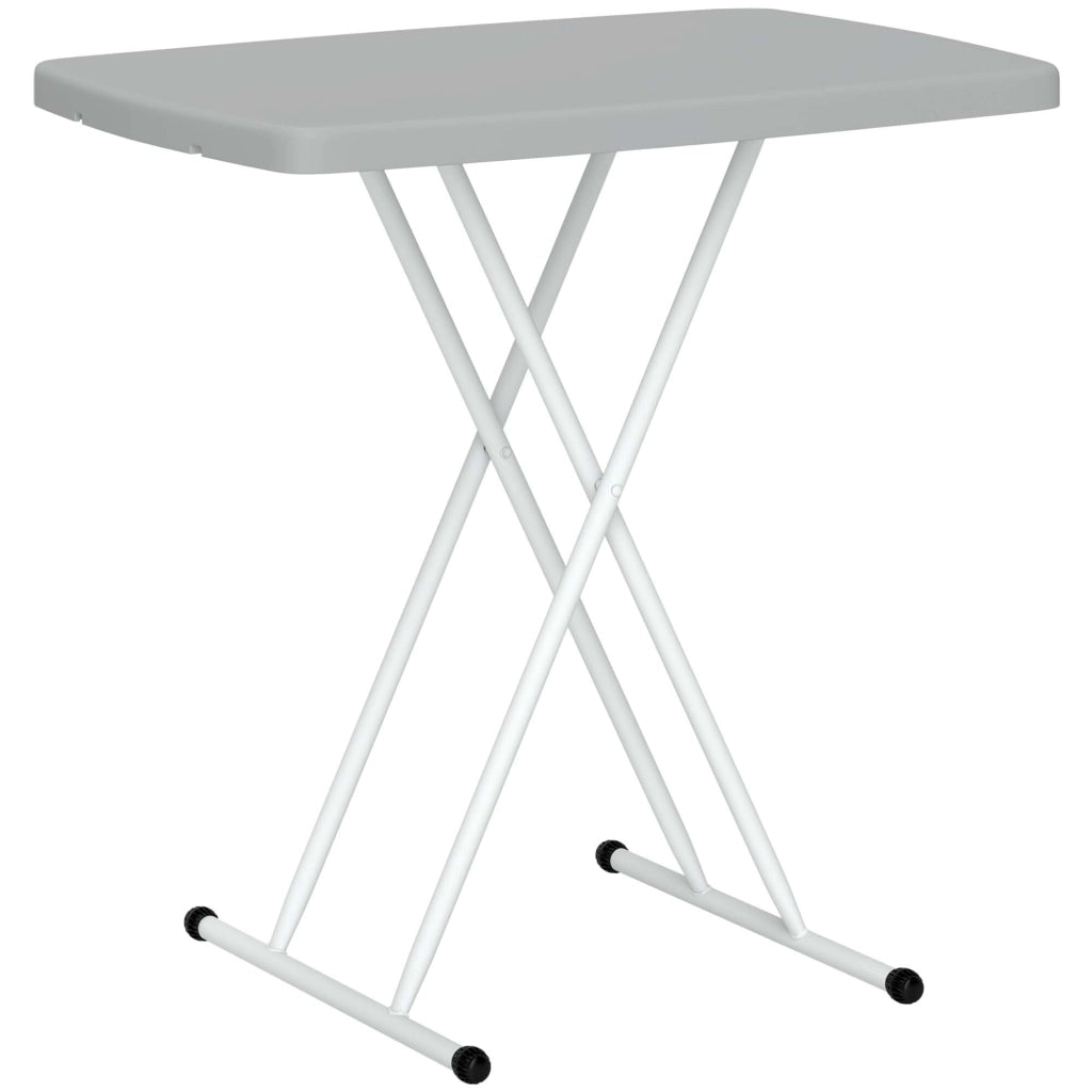 Tavolino pieghevole ¨C zephmum ¨C 76x50x74 cm grigio