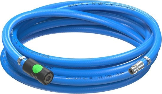 Set di tubi di aspirazione 13 mm - 3 m PVC con valvola di sicurezza per compressori