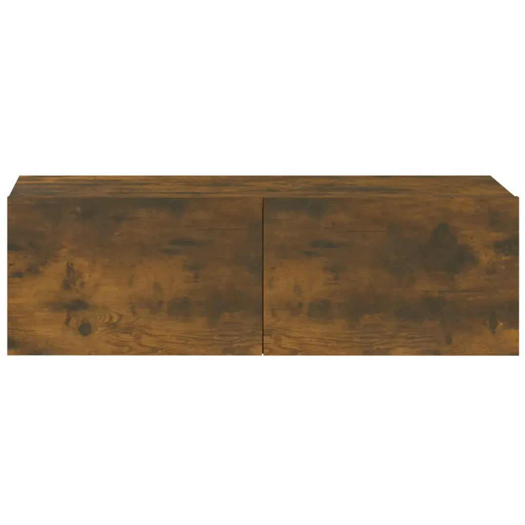 Set Mobili Porta TV 3 pz Rovere Fumo in Legno Multistrato 3114323