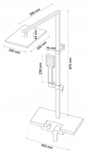 Set Doccia Con Beccuccio Rea Lucas