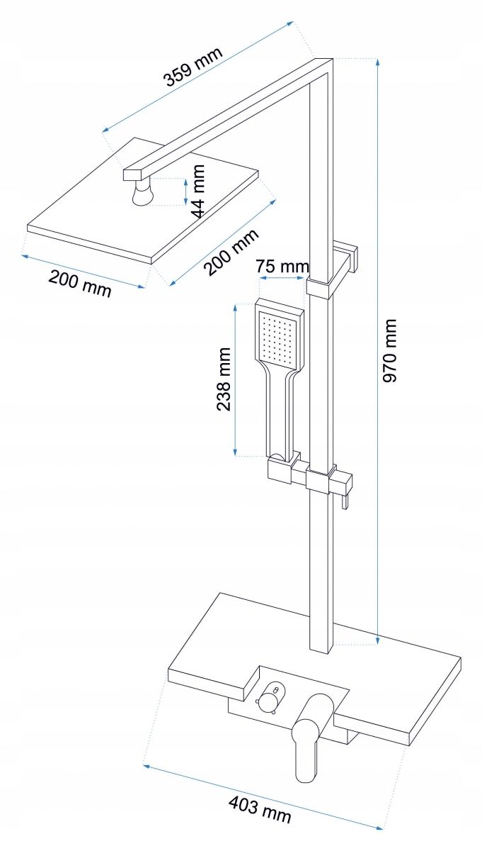 Set Doccia Con Beccuccio Rea Lucas