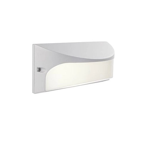 Applique 10W LED 3000K finitura goffrata bianco, luce calda Sovil Dome