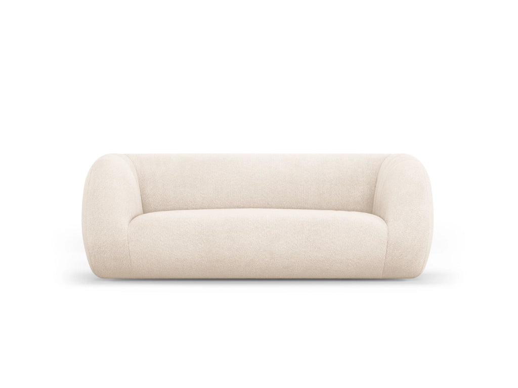 Cosmopolitan Design - Divano "Essen" 2 posti in bouclé beige 
