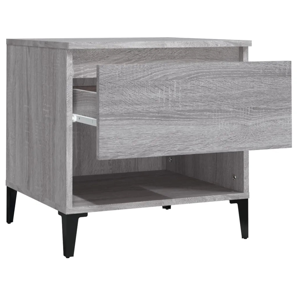 Tavolini 2 pz Grigio Sonoma 50x46x50 cm in Legno Multistrato 819561