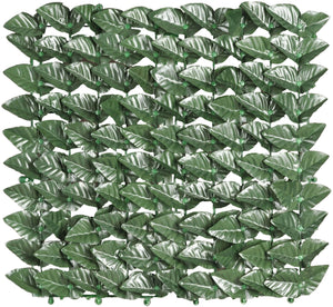 Arella Siepe Sintetica Artificiale 1x2m in Polipropilene Bauer Foglie di Lauro