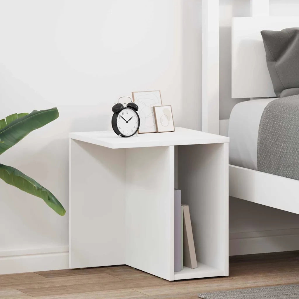 Tavolino 2 pcs Bianco 37 x 32 x 40 cm Legno multistrato