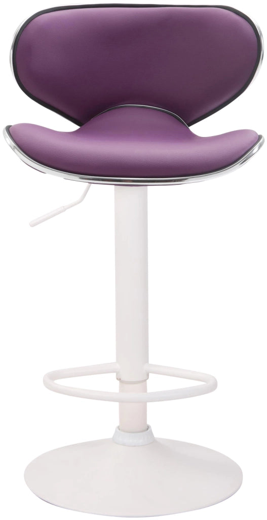Sgabello Las Vegas V2 in similpelle viola,bianco