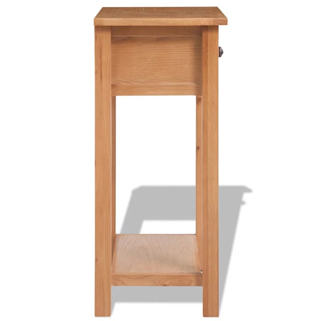Comodino cassettiera armadio mobili per camera da letto consolle 50 x 32 x 75 cm legno massello di rovere 1402150