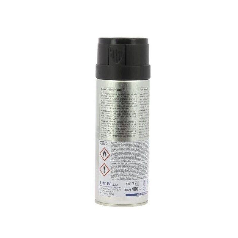 SMALTO SPRAY 400ML RAL 9005 NERO LUCIDO