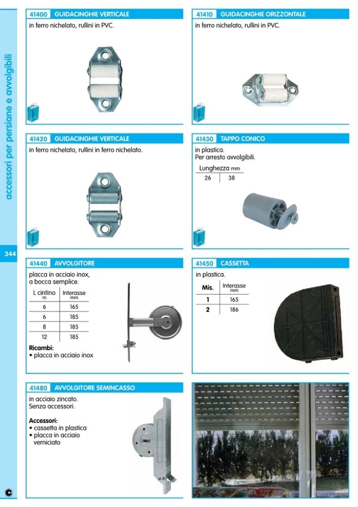 100pz tappo conico per avvolgibili mm.26 cod:ferx.2919
