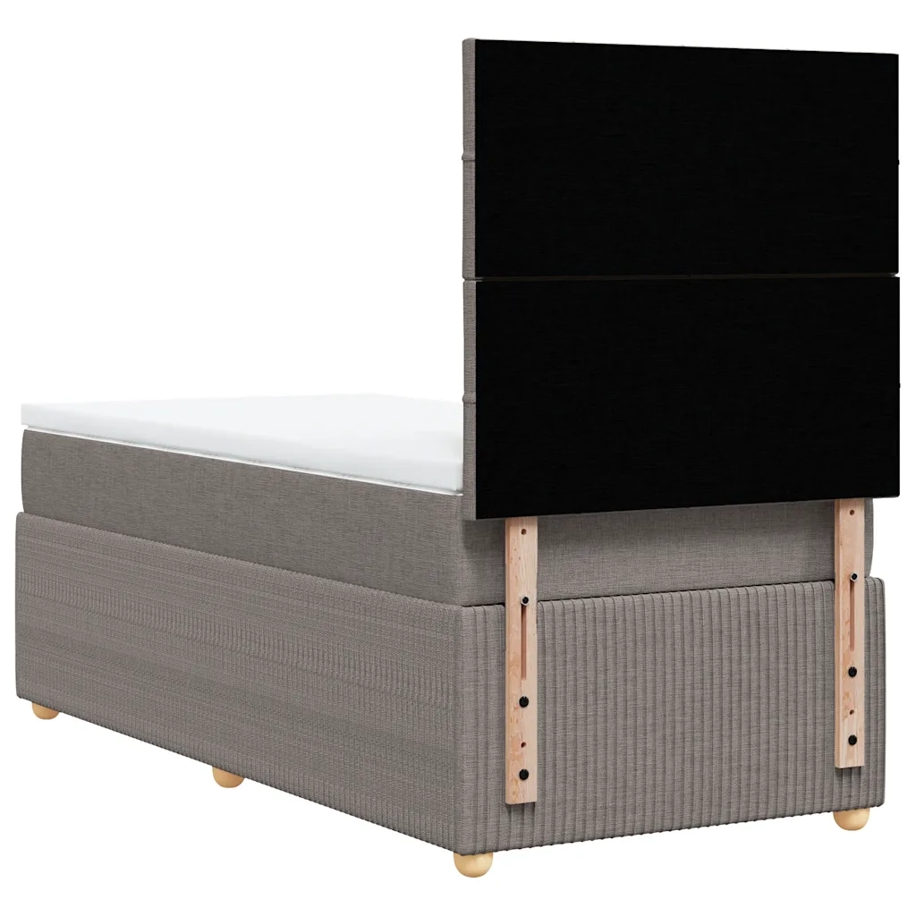 Giroletto a Molle con Materasso Tortora 80x200 cm inTessuto 3294187