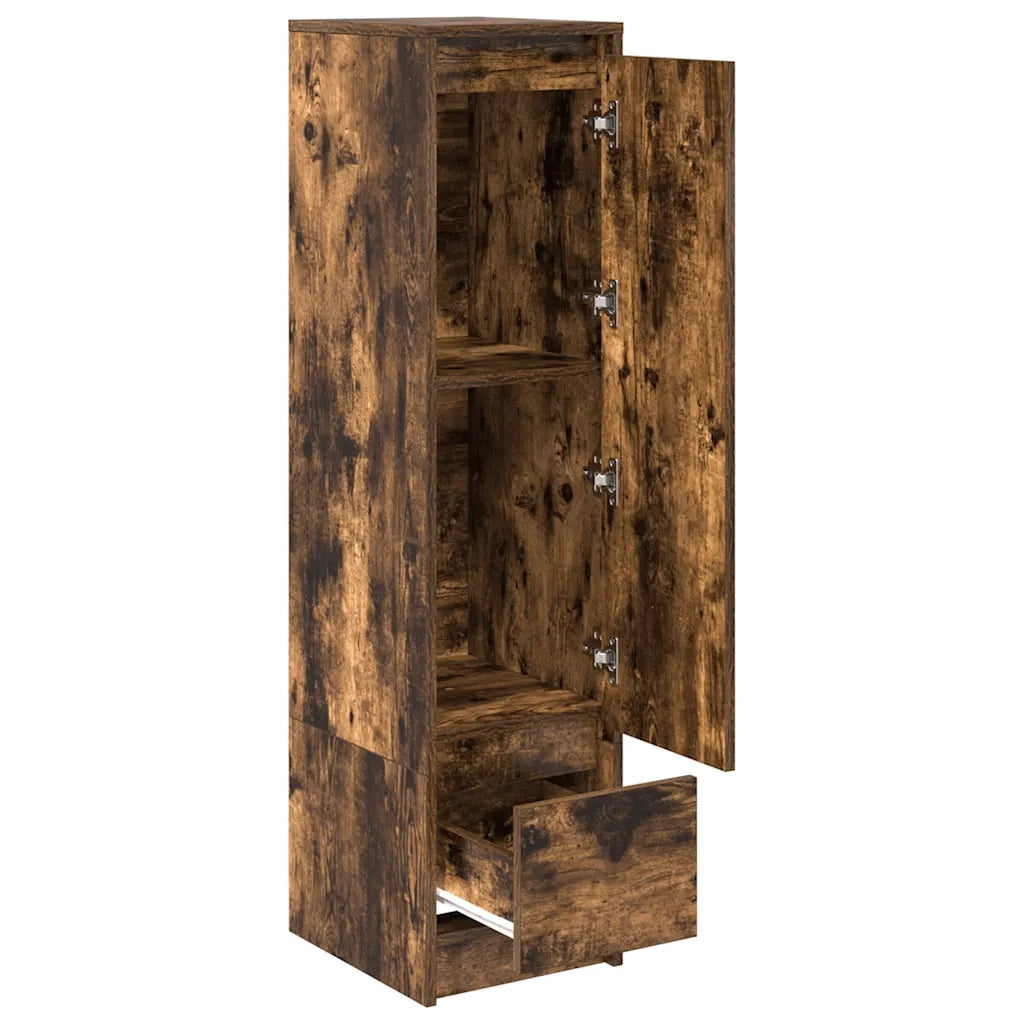 Credenza Rovere Fumo 29,5x34x119,5 cm in Legno Multistrato 861656