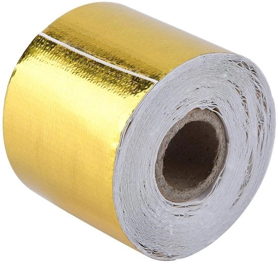 Sostegno Esterno Resistente al Calore - Foglio di Alluminio - Resistente al Calore - Assorbente del Suono - Resistente alle Fiamme - Leggero e Facile da Installare - Isolamento Termico