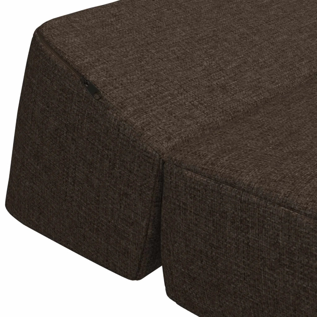 Divano Letto Pieghevole Tortora 60 x 70 x 41 cm Tessuto