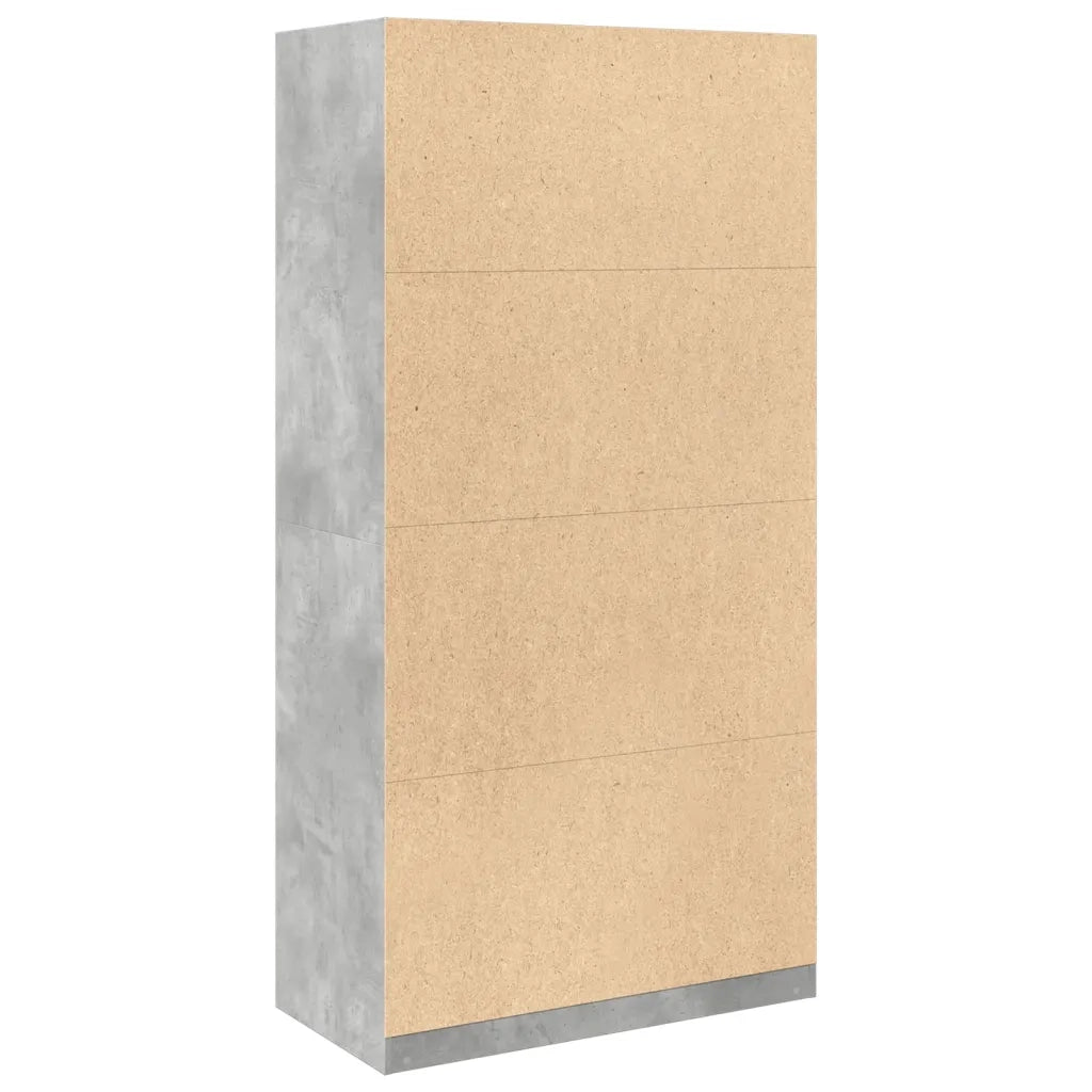 Armadio Grigio Cemento 100x50x200 cm in Legno tecnico 3307732
