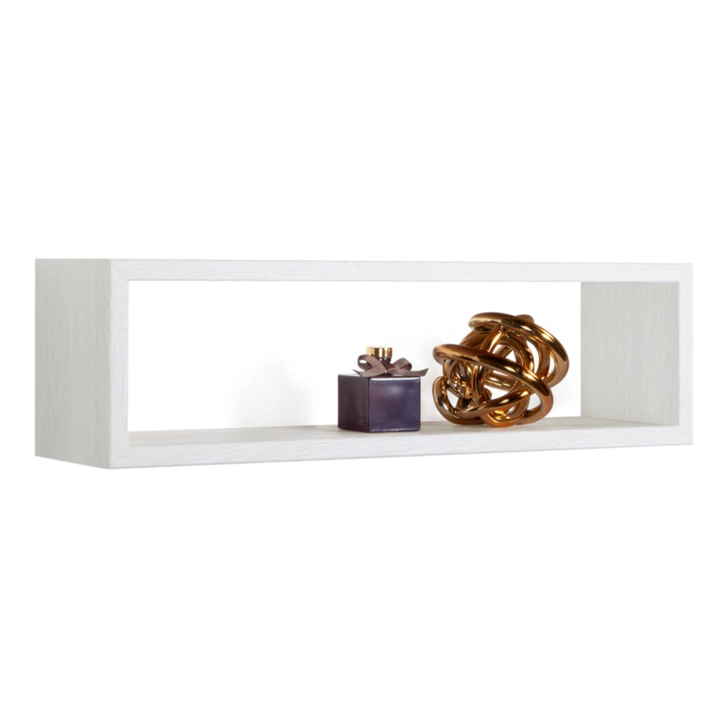 Mensola da Muro Modello REGOLO, Pensile Bagno, Mensola da Parete, Scaffale da Parete, 60x17 p15.5 cm. Finitura  ROV. SBIANCATO - MADE IN ITALY