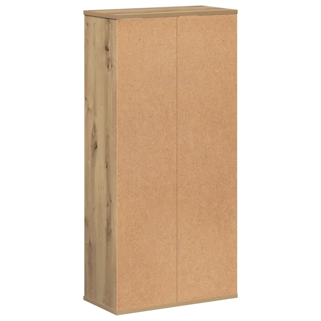 Libreria-Scaffale per Libri-Mobile di Stoccaggio Rovere Artigianale 50x25x105 cm in Legno Multistrato