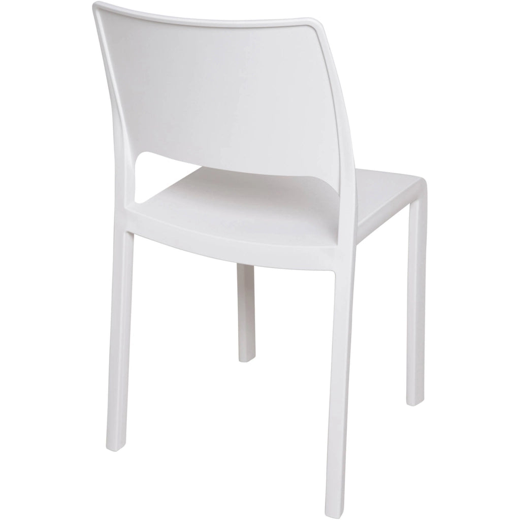 Ancona, Sedia da Esterno una Sedia Made in Italy, Bianco
