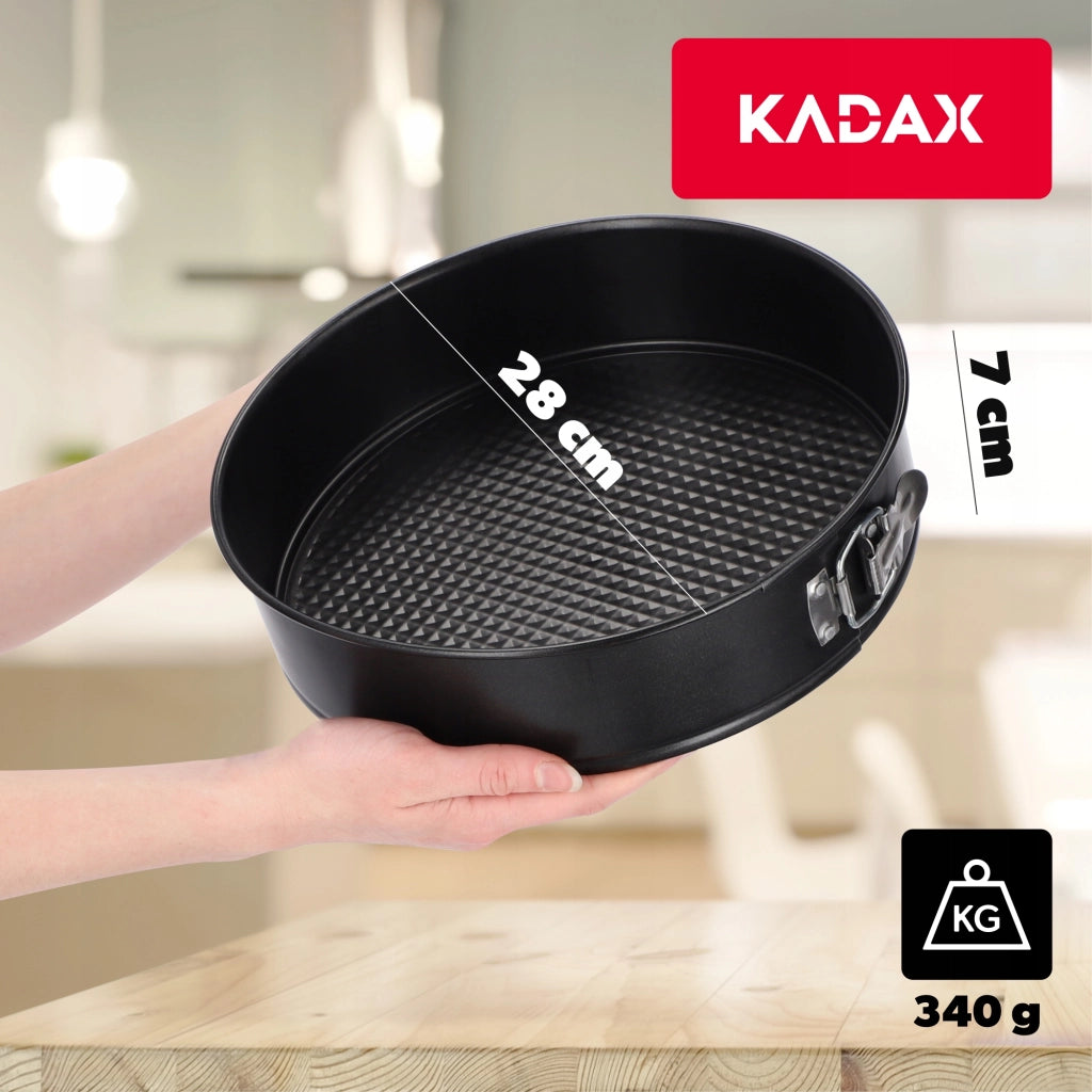 Teglia rotonda per torte KADAX da 28 cm, antiaderente.