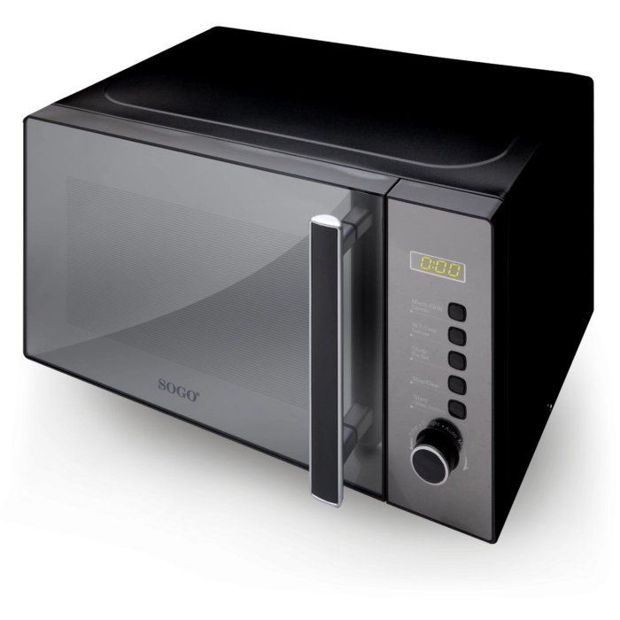 Forno microonde digitale con grill, display LED verde, piatto girevole 255mm, 700W 20 litri cucina - SOGO