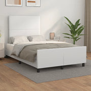 Giroletto con Testiera Bianco 120x190 cm in Similpellecod mxl 92271