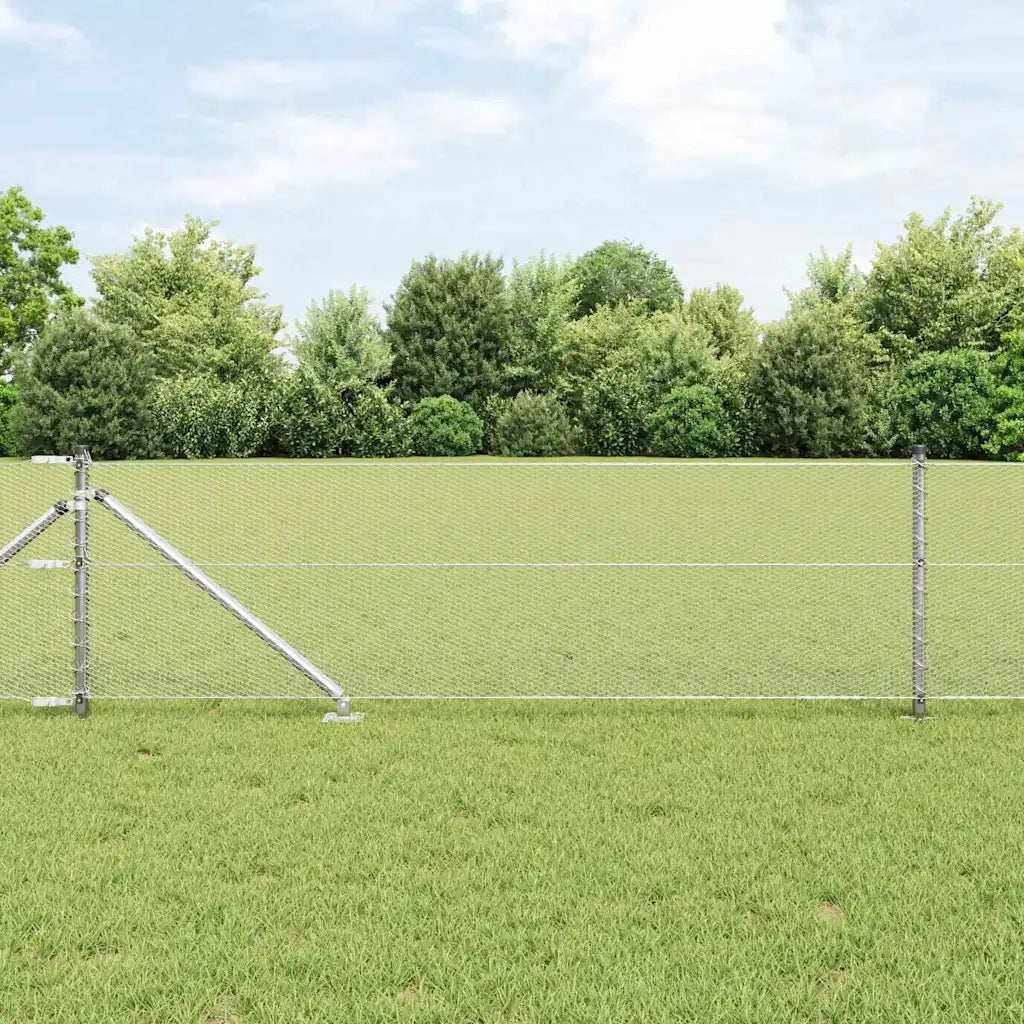 Palo della recinzione Argento 25 x 0,6 m (rete da 13 mm)