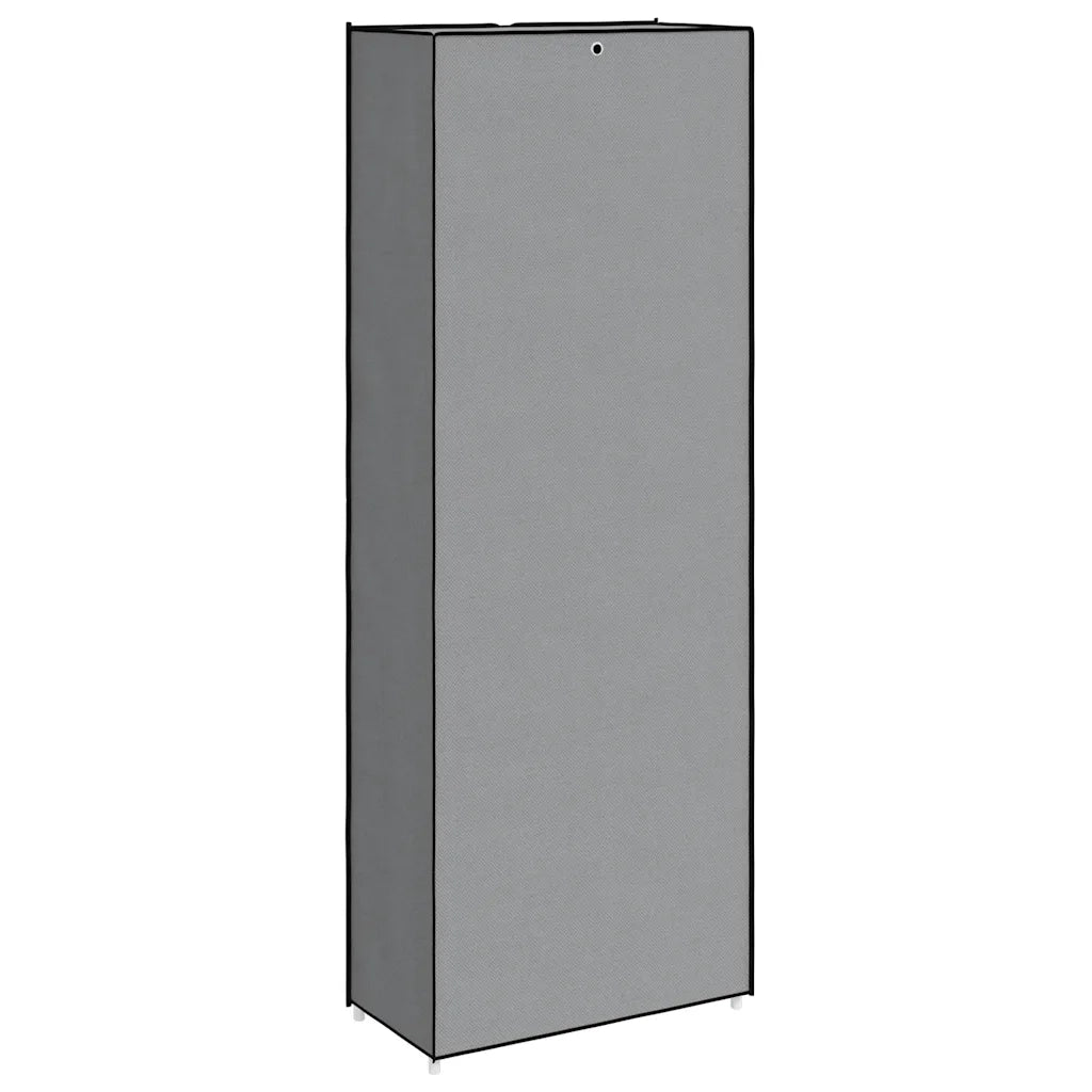 Scarpiera Grigia 60x30x166 cm Tessuto 337259