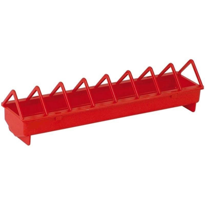 Mangiatoia per Polli 50 cm con Griglia Plastica Alta Qualità Design Antispreco Facile Pulizia Griglia Rimovibile per Svezzamento Efficiente
