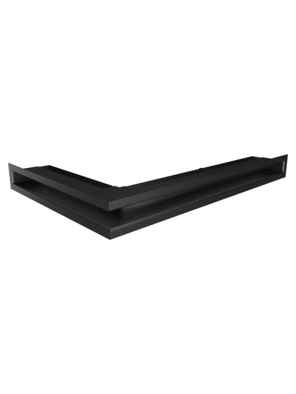 Griglia di ventilazione Angolare per camino 60x600x400 - Loft Angle destra nera
