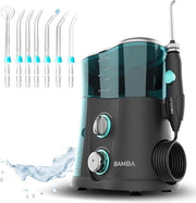 Douchetta con 7 sputatori per cura ottimale della bocca – 1250-1700 impulsi/min, display a LED, serbatoio 1000 ml, disinfestazione UV