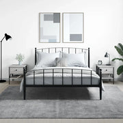 Comodini 2 pz-Set di 2 Tavolino da notte Grigio Sonoma 40x42x45 cm in Legno Multistrato