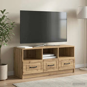Mobile TV con cassetto Rovere Artigianale 102 x 34,5 x 47 cm 895834